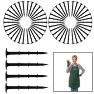 ZESTAW 2 x 100 KOTWY KOŁKI SZPILKI DO AGROWŁÓKNINY WŁÓKNINY 15 CM MOCNE