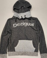 Wr) DESIGUAL ORYGINALNA LOGOWWNA BLUZA KAPTUR Roz.L