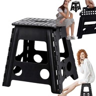 TABORET KRZESŁO STOŁEK SKŁADANY 40CM SOLIDNY ANTYPOŚLIZGOWY WZMOCNIONY