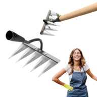 GRABIE GRABKI NARZĘDZIE DO ODCHWASZCZANIA PIELENIA OGRODU STALOWE MOCNE