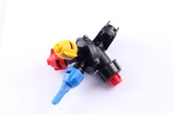 Głowica potrójna opryskiwacza na rurkę 20mm