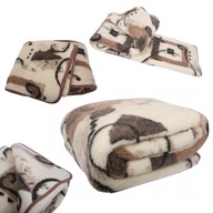 KOC DUŻY WEŁNIANY 200 CM X 160 CM WEŁNA CIEPŁY ZIMOWY 100% WEŁNA MERYNOS