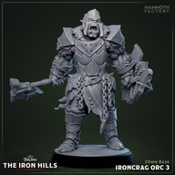 Ironcrag Orc 3 - Iron Hills - figurka RPG DnD D&D - druk 3D 14K