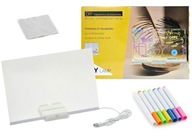 Podświetlana TABLICA Do RYSOWANIA LED PISANIA WIELOKROTNEGO UŻYTKU ŚWIETLNA