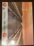 Puzzle - Drewniany pomost i zachód słońca - 1000 szt. NOWE