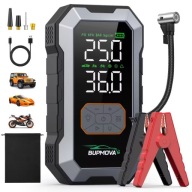 Mocny Rozrusznik Jump Starter Booster 9500A Powerbank Pompka 25000mAh+KLEMY