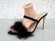 Zmysłowe klapki na obcasie rozmiar 42