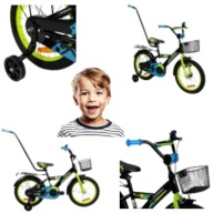 ROWER DZIECIĘCY 16 CALI ROWEREK DLA CHŁOPCA DLA DZIECKA Z BOCZNYMI KÓŁKAMI