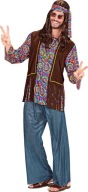 HIPIS Psychedelic Hippie DZIECI KWIATY LATA 60 70 Strój Kostium HIPISA L ML