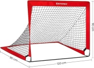 Super Zestaw 2x Bramki Piłkarskie Dla Dzieci SONGMICS Składane 120x80 cm
