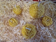 świece z wosku pszczelego