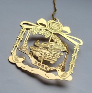 ZAWIESZKA NA CHOINKĘ CADILLAC POZŁACANA 2006 CTS SRX BOMBKA CHOINKOWA OZDOB