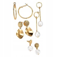 ZESTAW 4 PAR WYRAZISTYCH KOLCZYKÓW EMILIA AVON