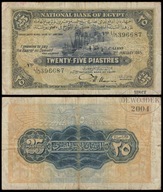 BNC - EGIPT 25 Piastrów 1945 L/75 396687 # P10c # BARDZO RZADKI # F/VF
