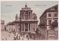 WARSZAWA kościół Św. Józefa po nabożeństwie ok.1920r.