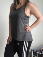 ADIDAS bokserka bluzka top sportowy szary