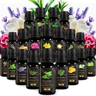 DUŻY ZESTAW OLEJKÓW ETERYCZNYCH 20 SZT. ZAPACHOWYCH OLEJE NA PREZENT ŚWIĘTA