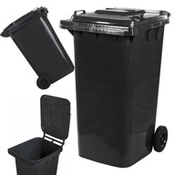 KOSZ NA ŚMIECI OGRODOWY POJEMNIK KOSZ KUBEŁ 240L NA ŚMIECI ODPADY-MOCNY PL