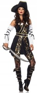 SEKSOWNA PIRATKA KORSARKA Strój Kostium Przebranie + KAPELUSZ Leg Avenue S