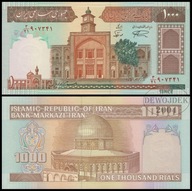 BNB - IRAN 1000 Rials 1982 nr 3/21 907342 ciemne # P138j # podpisy 28 # UNC