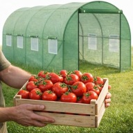 TUNEL FOLIOWY OGRODOWY 3X2M SZKLARNIA OGRODOWA FOLIOWA FOLIAK PAWILON 6m2