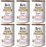 Brit Mono Protein Rabbit królik 6x400g