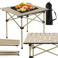 Stół składany wakacje turystyczny 53x51 lekki stolik piknikowy kempingowy