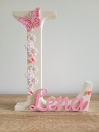 Literka Litera 3D z imieniem - personalizowana SUPER PREZENT BABY SHOWER