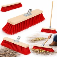 SZCZOTKA MIOTŁA ZAMIATACZ DO ULICY PODWÓRKA KOSTKI TWARDE WŁOSIE DREWNIANA