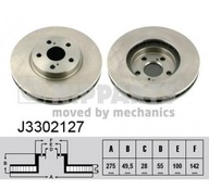 Nipparts J3302127 Tarcza hamulcowa FV