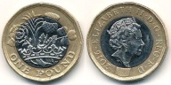 Anglia 1 Pound - 2016r Bimetal ... Monety
