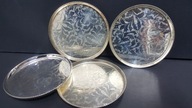 4 x podkładki paterki metal plater design