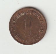 III Rzesza 1 pfennig 1937 F ladny stan
