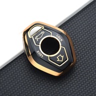 Czarno-złote etui na kluczyk BMW E38 E39 E46 E83 E53 E60 E63 E61 E64 E83 X3