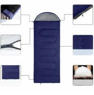 ŚPIWÓR TURYSTYCZNY MUMIA Z KAPTUREM 200 x 70 + POKROWIEC