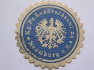 Niemcy Prusy - Rada Landu w NAUMBURG a. S. - zalepka rady