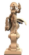 Tomb Custodian Queen Mumia Pinup D&D RPG Druk 3D NSFW