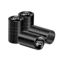Nakrętki na wentyle, AUDI, czarny chrom