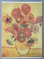 POCZTÓWKA - VINCENT VAN GOGH - SŁONECZNIKI -słynny obraz mistrza z Holandii