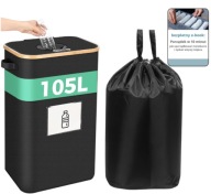 POJEMNIK NA BUTELKI 105L Z POKRYWKĄ BAMBUS + TORBA PRAKTYCZNY + GRATIS