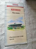 Katowice stary plan miasta autobusy tramwaje