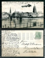 K22177)Niemcy: Gruss aus Frankfurt, mit Zeppelin ueber Frankfurt, wy. 1911