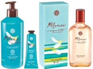 MONOI TAHITI: 1 x Vague d'Ete Woda 100ml + Mleczko +Krem do rąk YVES ROCHER