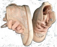 ZARA BUTY wysokie TRAMPKI KORONKA J NOWE 19