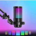MIKROFON USB POJEMNOŚCIOWY GAMINGOWY RGB DO KOMPUTERA Z WYSIĘGNIKIEM