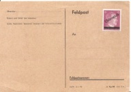 AUSTRIA -karta pocztowa feldpost -nadruk na znaczku