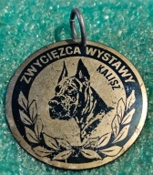 MEDAL ZWIĄZEK KYNOLOGICZNY W POLSCE - WYSTAWA PSÓW KALISZ ZWYCIĘZCA WYSTAWY
