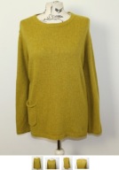 Seasalt Cornwall wełna sweter musztardowy 26 54 56