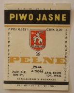 ETYKIETA - BROWAR OKOCIM - PIWO JASNE PEŁNE