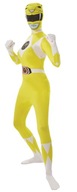 POWER RANGERS YELLOW RANGER ŻÓŁTY Strój Kostium Kombinezon 2ndSkin M/L L XL